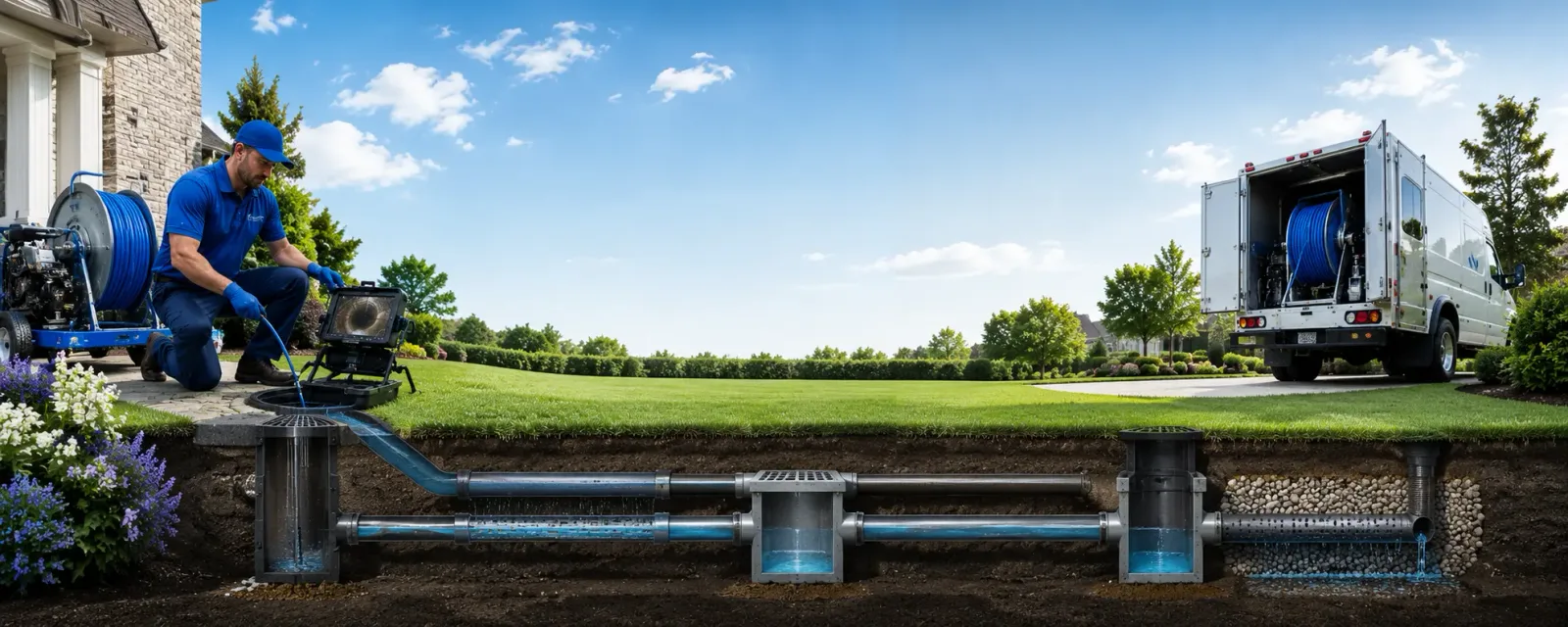 Outdoor drain cleaning information for Kent, OH
